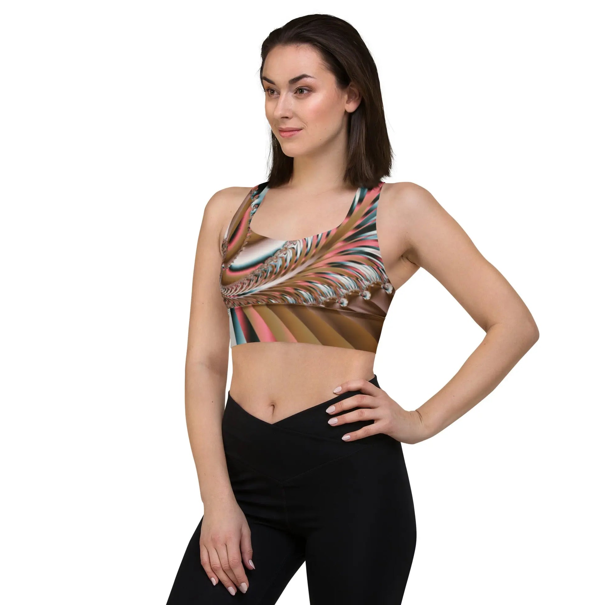 "Summer Spin" Collection - Longline sports bra ZKoriginal