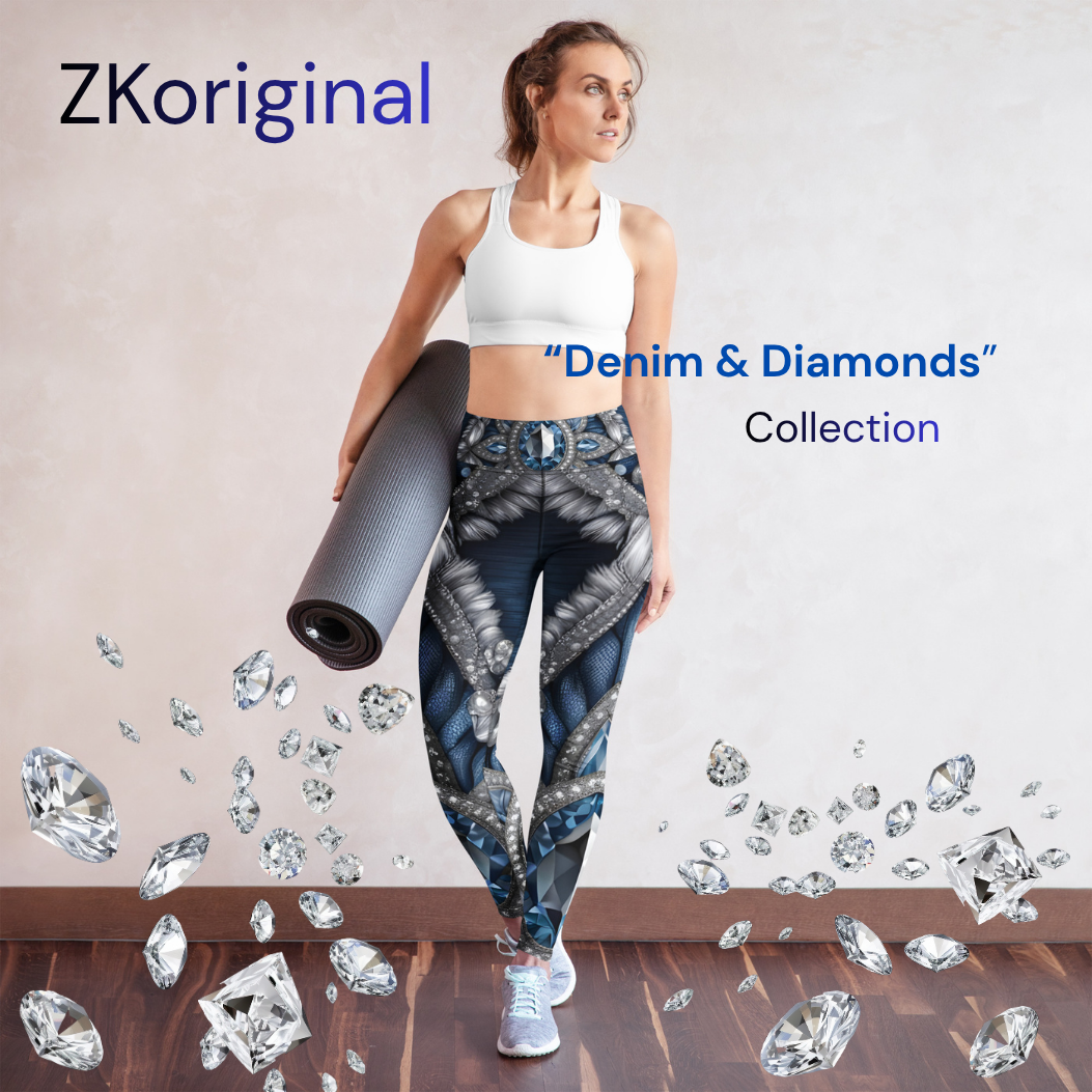 Woman wearing designer yoga leggings — from studio to street style by ZKoriginal