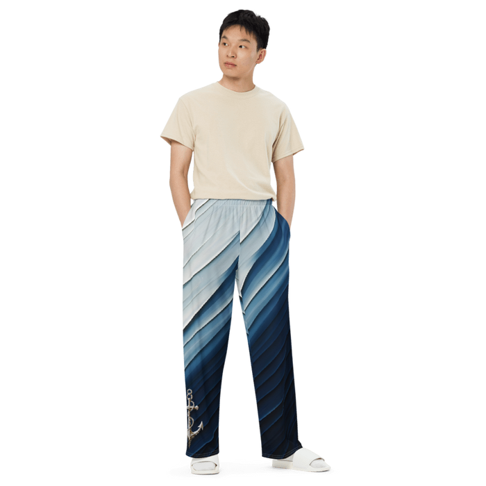 "Coastal Chic" Collection - Designer Unisex Wide Leg Pants