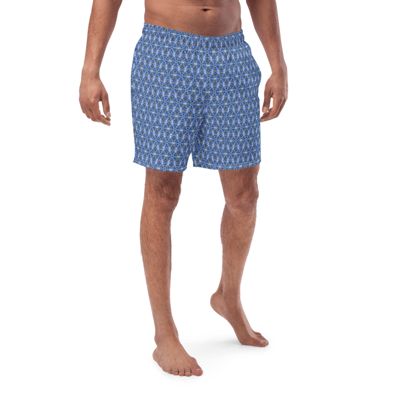 "Whirling Petals" Collection - Men's Swim Trunks
