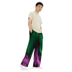 "Aurora Whispers Arctic Chic" Collection - Unisex Designer Wide Leg Pants ZKoriginal