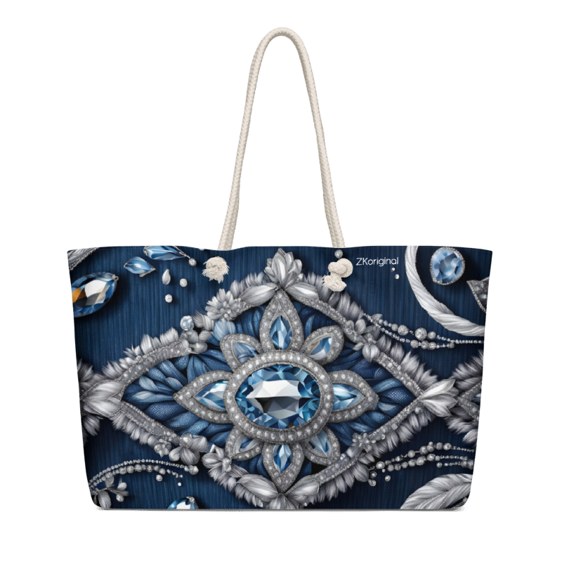 "Denim and Diamonds" Collection - Oversized Weekender Bag