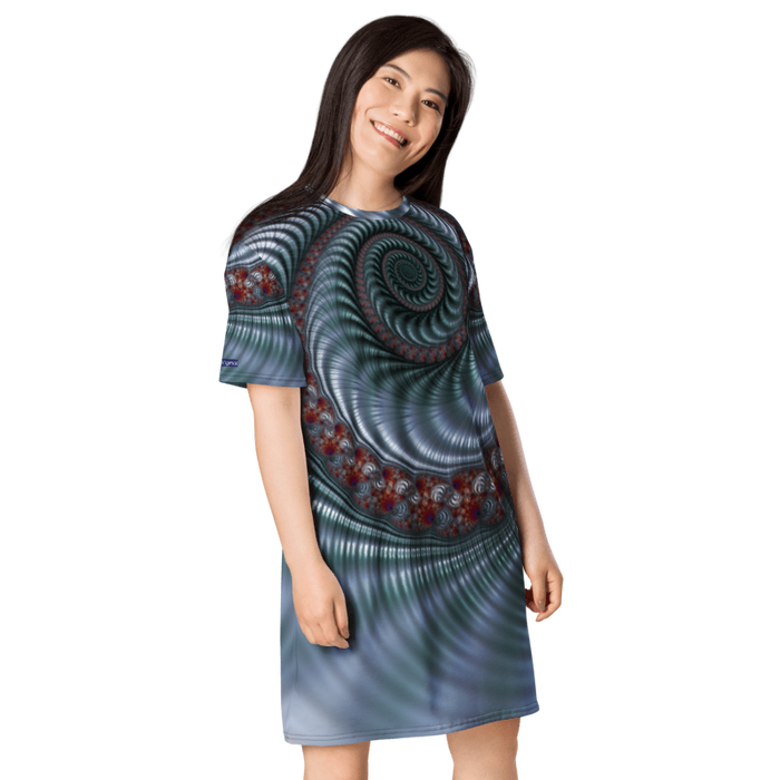 "Fractal Seashell" Collection - Designer T-shirt dress