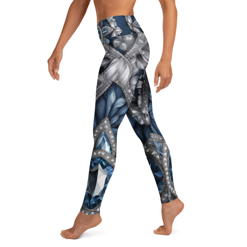 "Denim and Diamonds" Collection - Designer Yoga Leggings
