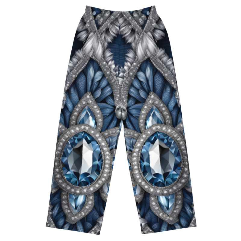 "Denim and Diamonds" Collection - Designer Wide Leg Pants Unisex