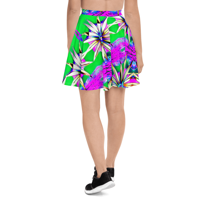 "Electric Bloom" Collection - Designer Skater Skirt