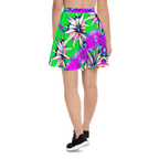 "Electric Bloom" Collection - Designer Skater Skirt