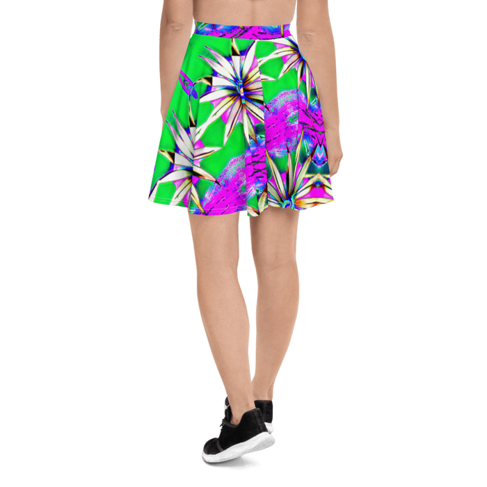 "Electric Bloom" Collection - Designer Skater Skirt