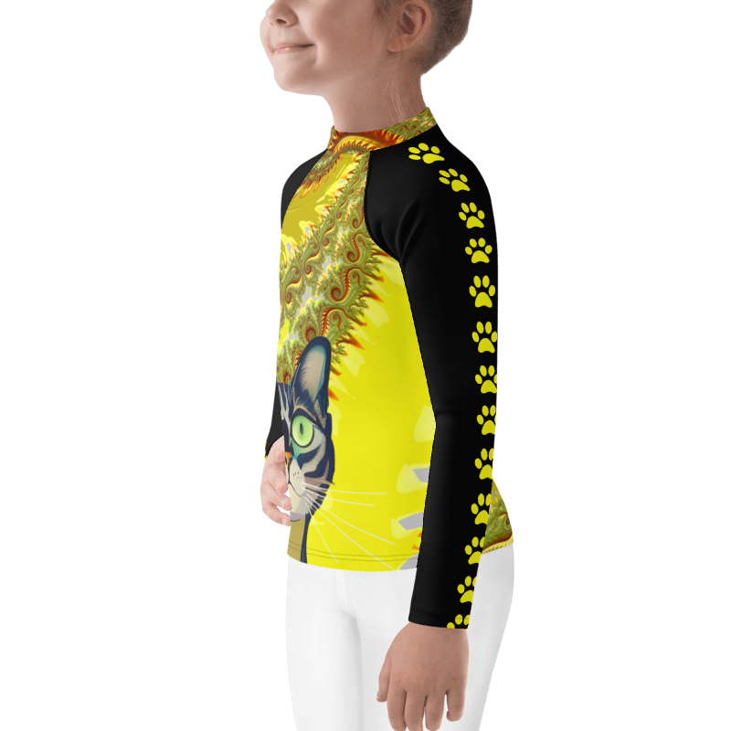 "The Canary" Collection - Cat Face Kids Rash Guard ZKoriginal