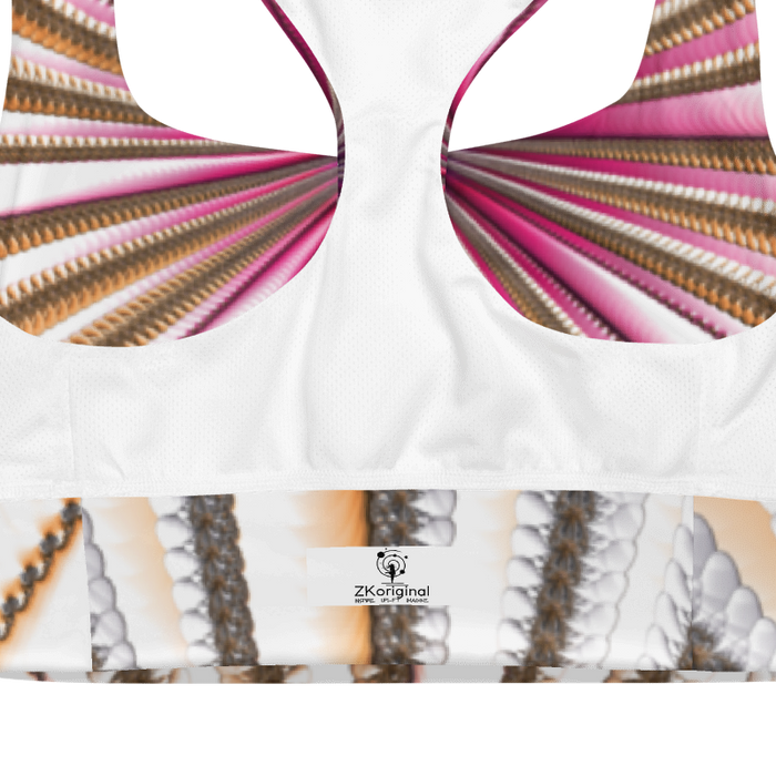 "Morning Bloom" Collection - Designer Longline Sports Bra ZKoriginal