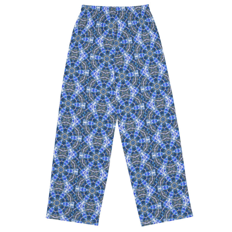 "Whirling Petals" Collection - Fractal Design Wide Leg Pants ZKoriginal