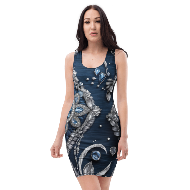 "Denim and Diamonds" Collection - Bodycon Diamopnd Dress