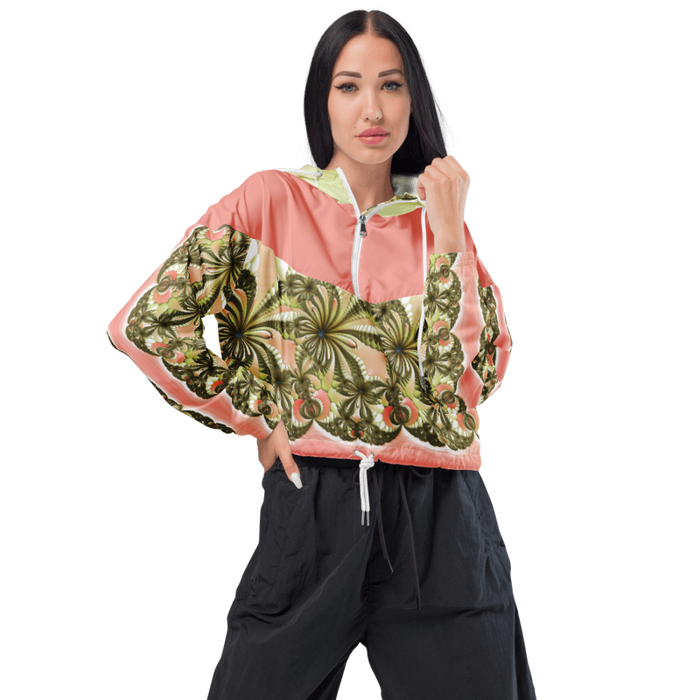 "Wild Lily" Collection - Women’s Cropped Windbreaker