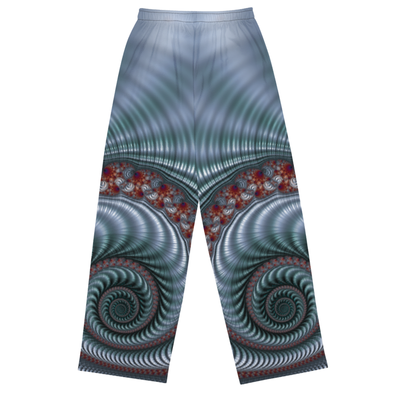 "Fractal Seashell" Collection - Unisex Wide-leg Pants