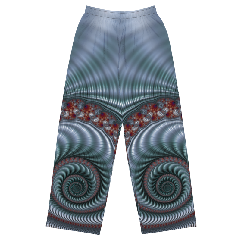"Fractal Seashell" Collection - Unisex Wide-leg Pants