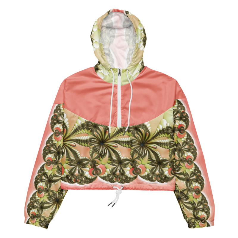 "Wild Lily" Collection - Women’s Cropped Windbreaker
