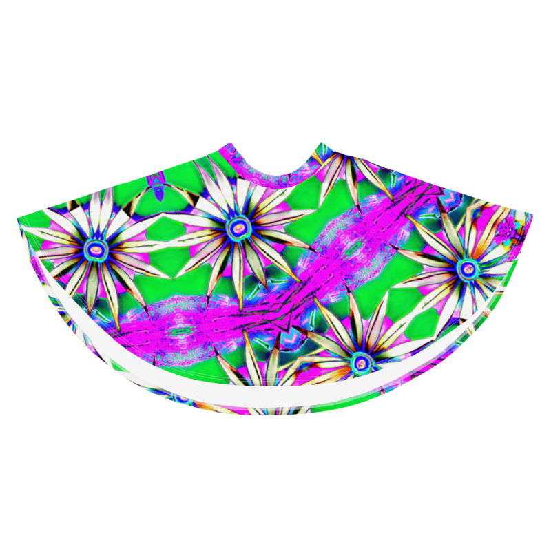 "Electric Bloom" Collection - Designer Skater Skirt