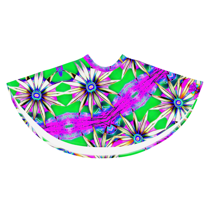 "Electric Bloom" Collection - Designer Skater Skirt