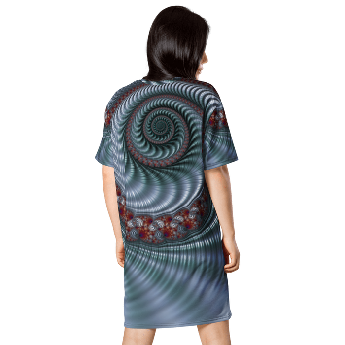 "Fractal Seashell" Collection - Designer T-shirt dress