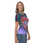 "Spiral Wave Radiant Twist" Collection - Designer Women's T-shirt ZKoriginal
