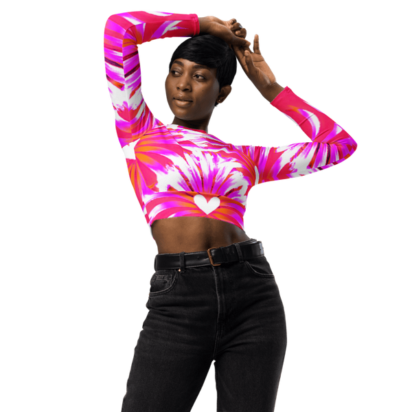 "Heartbeat Couture" Collection - Recycled Long Sleeve Crop Top ZKoriginal