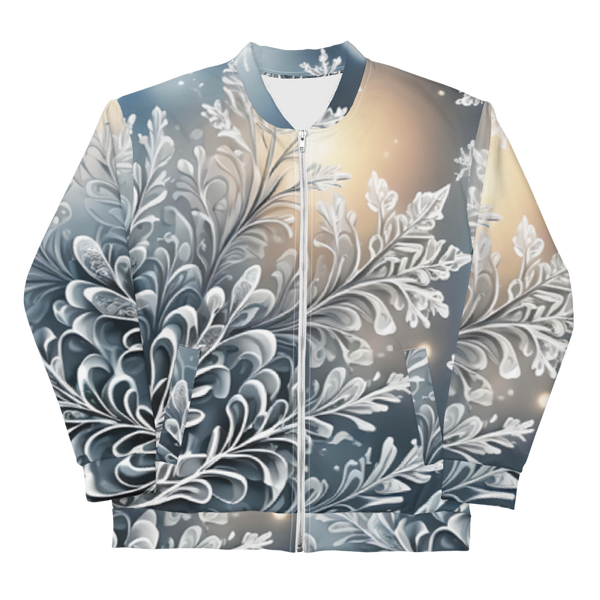 "Frosted Elegance" Collection - Unisex Bomber Jacket