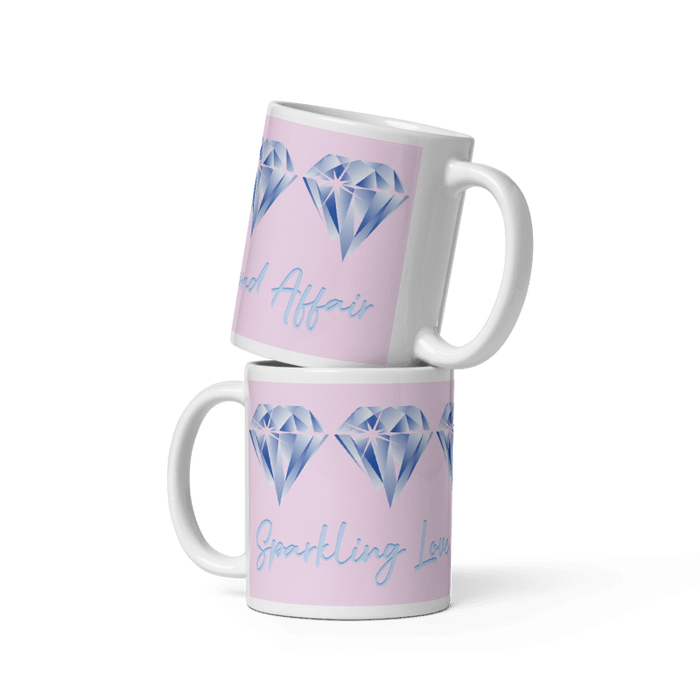 "Sparkling Love Diamond Affair" Collection - White Glossy Mugs ZKoriginal