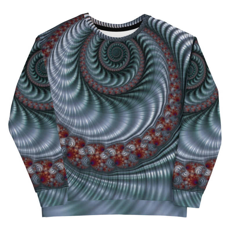 "Fractal Seashell" Collection - Designer Unisex Sweatshirt