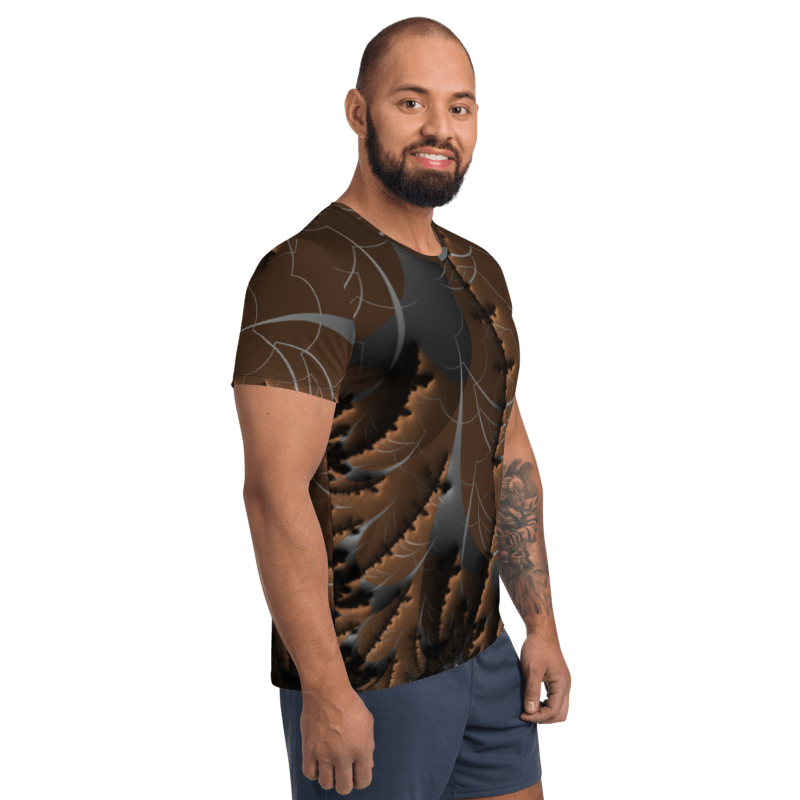 "Earthly Waves" Collection - Men's Athletic T-shirt ZKoriginal