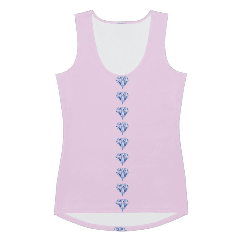 "Sparkling Love Diamond Affair" Collection -  Long Tank Top