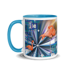 "Allegory of Two Flamingos" Collection - Flamingos Mug with Color Inside ZKoriginal