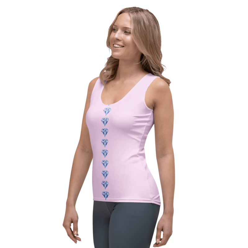 "Sparkling Love Diamond Affair" Collection -  Long Tank Top