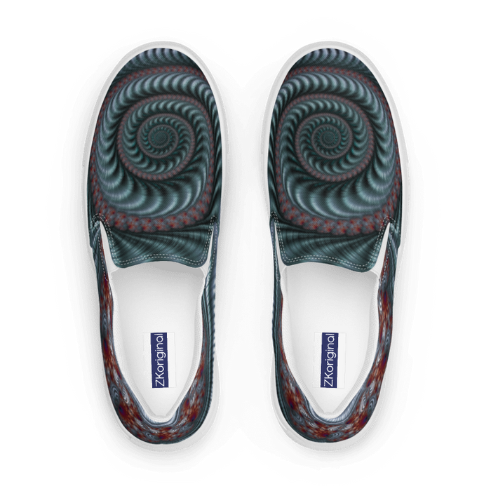 "Fractal Seashell" Collection - Women’s Slip-on Canvas Shoes