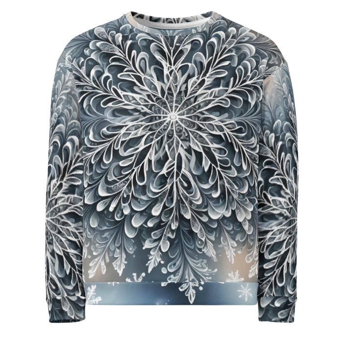 "Frosted Elegance" Collection - Designer Unisex Sweatshirt