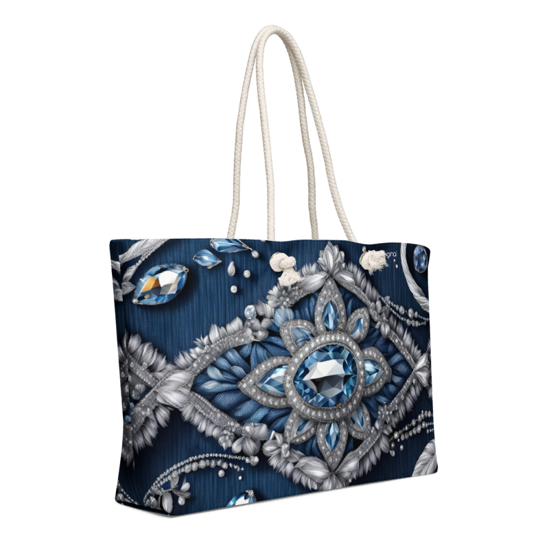 "Denim and Diamonds" Collection - Oversized Weekender Bag