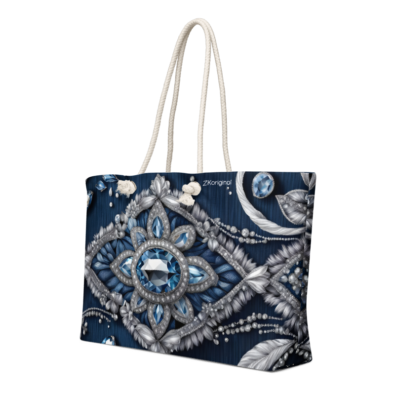 "Denim and Diamonds" Collection - Oversized Weekender Bag