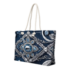 "Denim and Diamonds" Collection - Oversized Weekender Bag