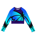 "Mystical Butterfly Bliss" Collection - Recycled Long Sleeve Crop Top ZKoriginal