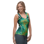 "Cosmic Twist" Collection - Long Tank Top Yoga