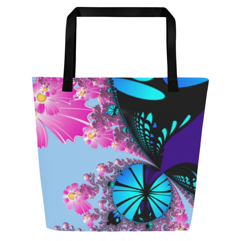 "Mystical Butterfly Bliss" Collection - Designer Large Tote Bag ZKoriginal