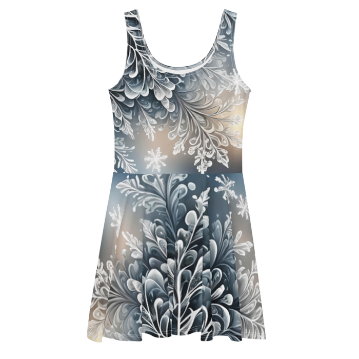 "Frosted Elegance" Collection - Skater Dress for Holidays