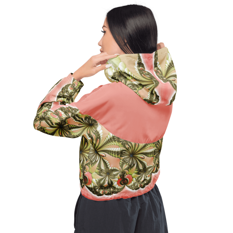 "Wild Lily" Collection - Women’s Cropped Windbreaker