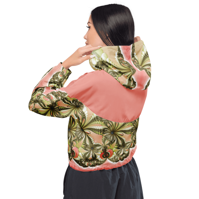 "Wild Lily" Collection - Women’s Cropped Windbreaker