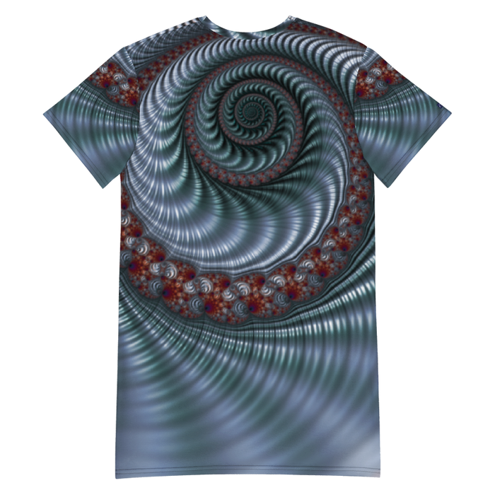 "Fractal Seashell" Collection - Designer T-shirt dress