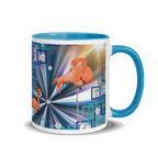 "Allegory of Two Flamingos" Collection - Flamingos Mug with Color Inside ZKoriginal