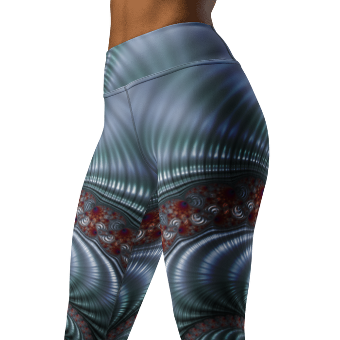 "Fractal Seashell" Collection - Long Yoga Leggings