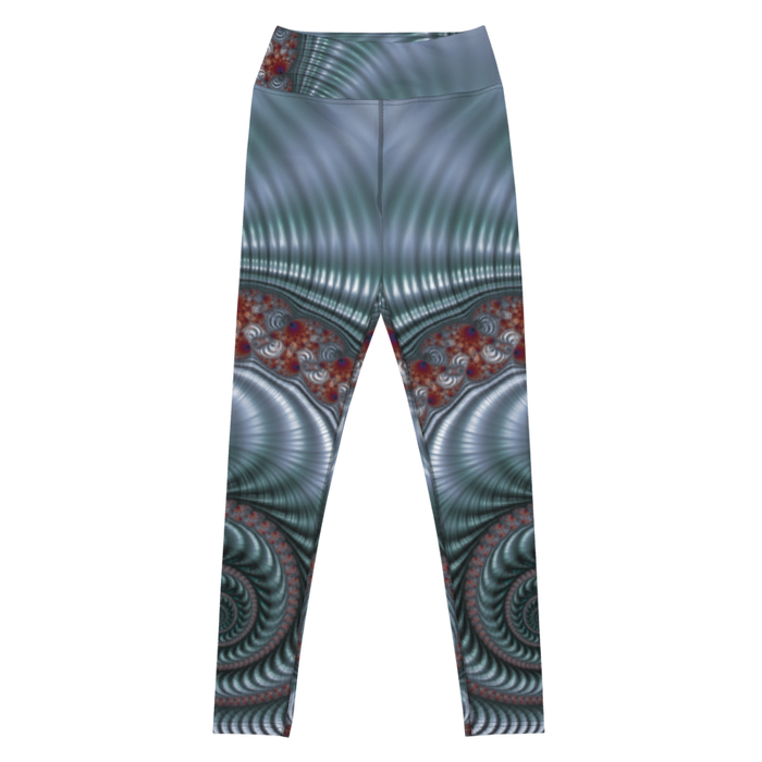 "Fractal Seashell" Collection - Long Yoga Leggings