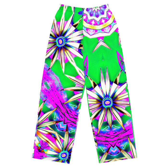 "Electric Bloom" Collection - Designer Unisex Wide Leg Pants