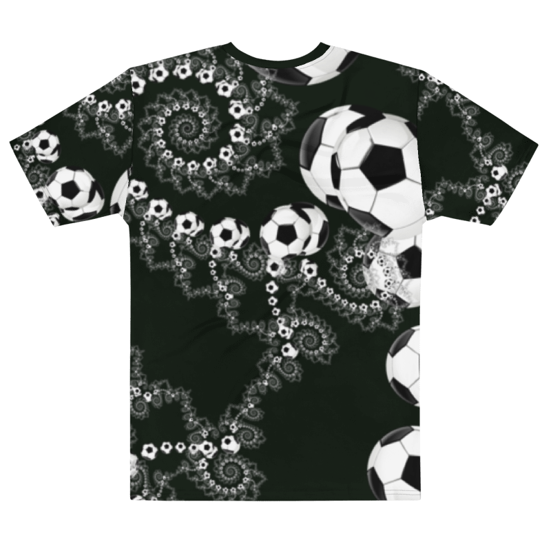 "Galactic Offside" Collection - Fractal Soccer Ball Men's T-shirt