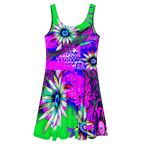 "Electric Bloom" Collection - Skater Dress